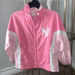 Majestic Pink and White Kids Raincoat